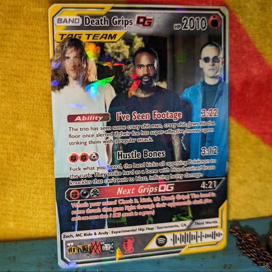 Death Grips Holographic Trading Card