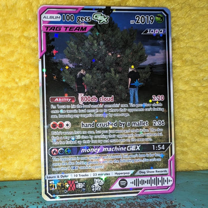 100 gecs Holographic Trading Card Set