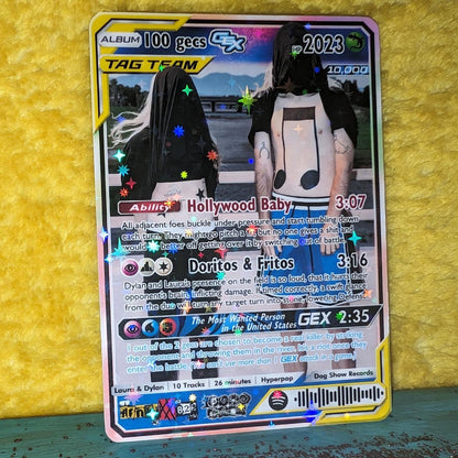 100 gecs Holographic Trading Card Set