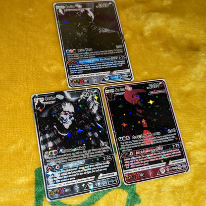 Scrim Holographic Trading Card Set