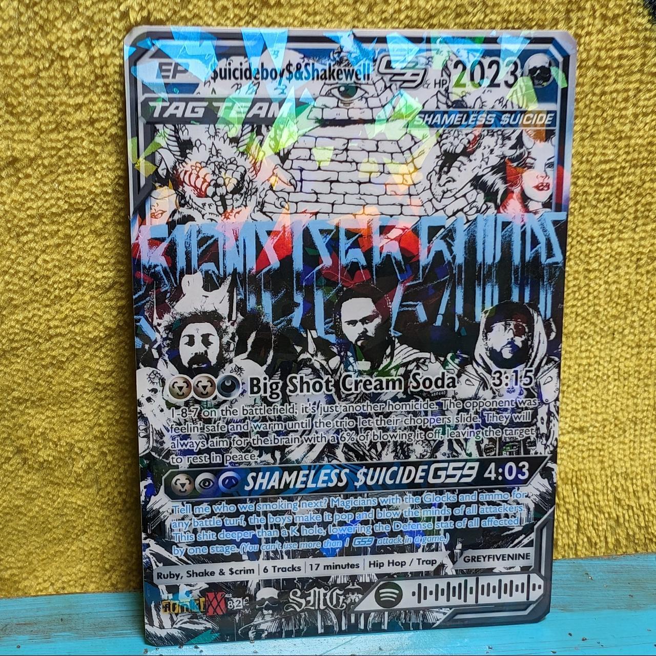 $UICIDEBOY$ & Shakewell - 'SHAMELESS$UICIDE' Holographic Trading Card