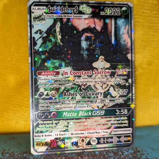 SUICIDEBOYS - 'Sing Me A Lullaby, My Sweet Temptation' Holographic Trading Card