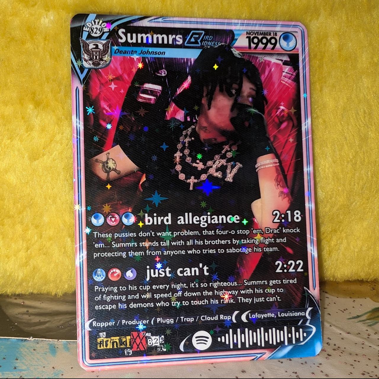 Summrs Holographic Trading Card