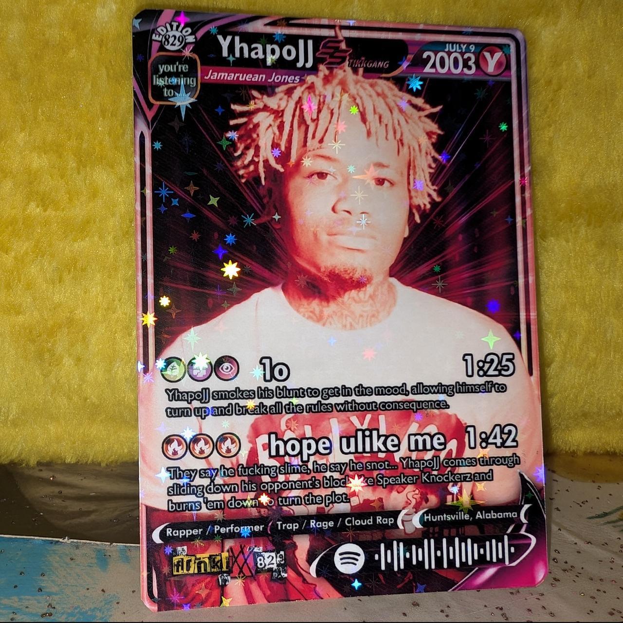 YhapoJJ Holographic Trading Card