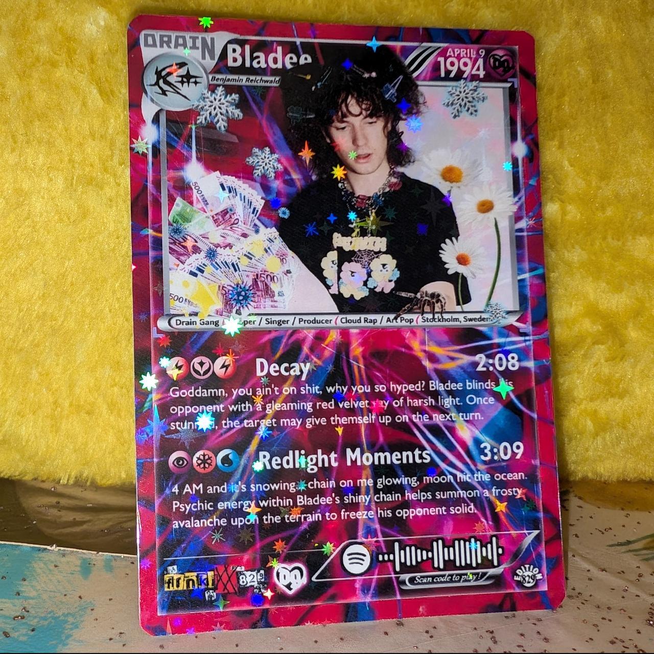 Bladee Holographic Trading Card