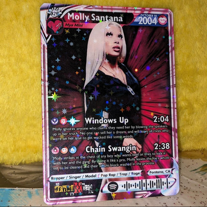 Molly Santana Holographic Trading Card