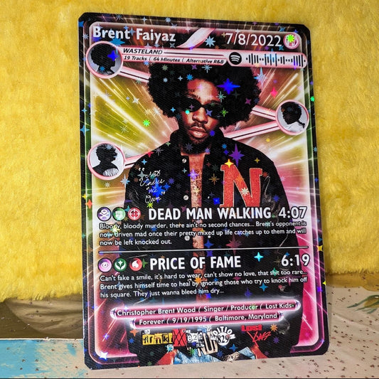 Brent Faiyaz Holographic Trading Card