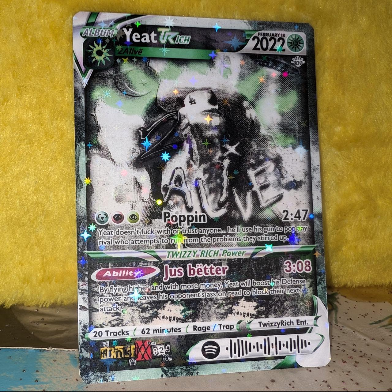 Yeat Holographic Trading Card Set