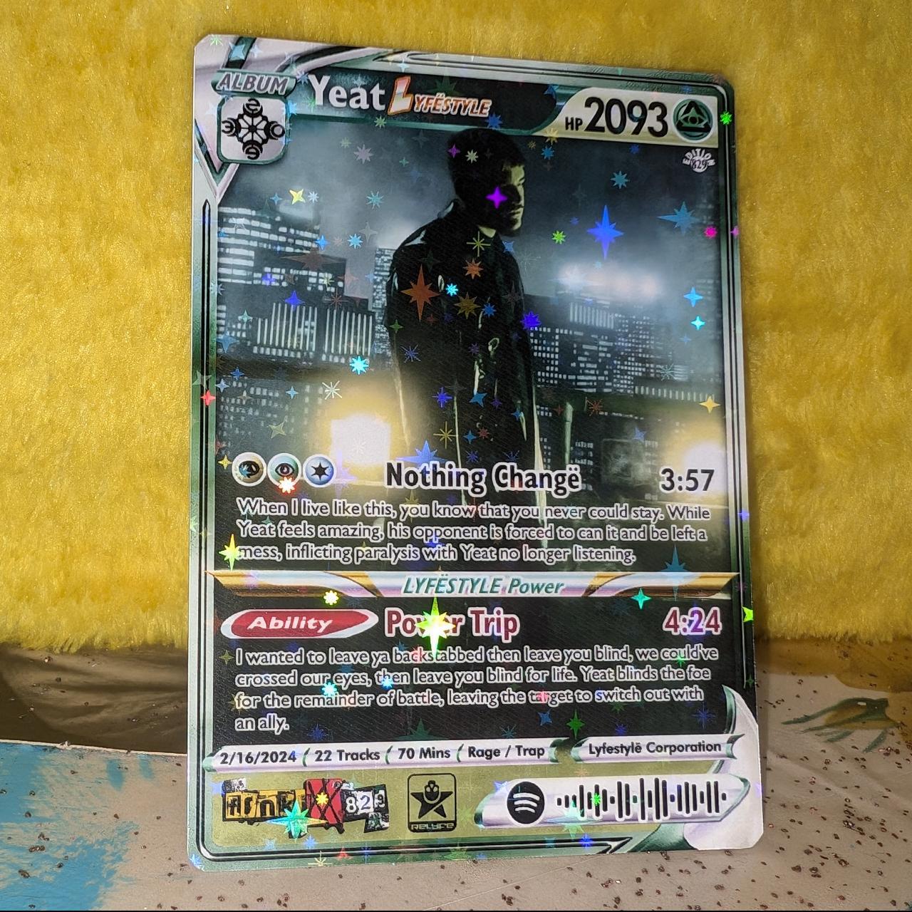 Yeat Holographic Trading Card Set