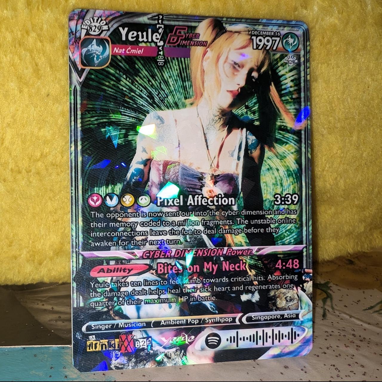 Yeule Holographic Trading Card