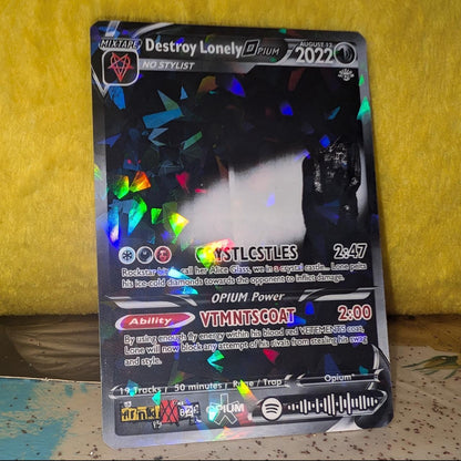 Destroy Lonely Holographic Trading Card Set