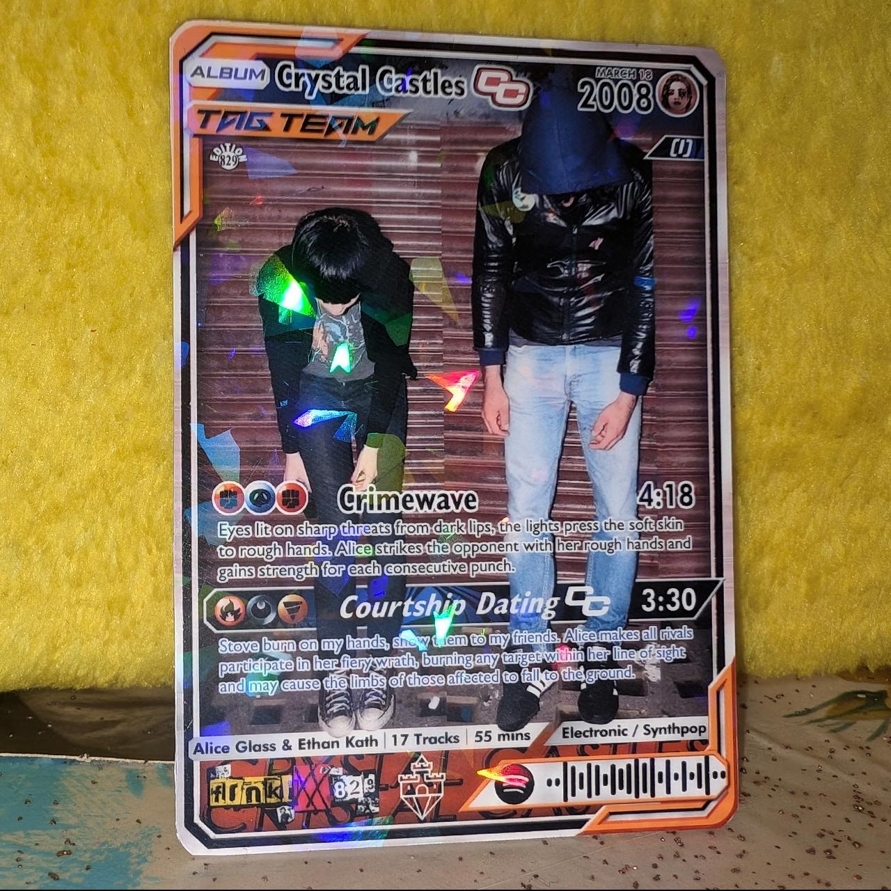 Crystal Castles Holographic Trading Card Set