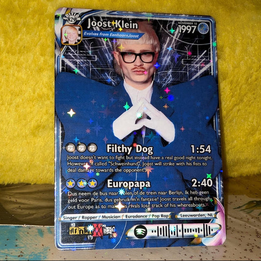 Joost Klein Holographic Trading Card