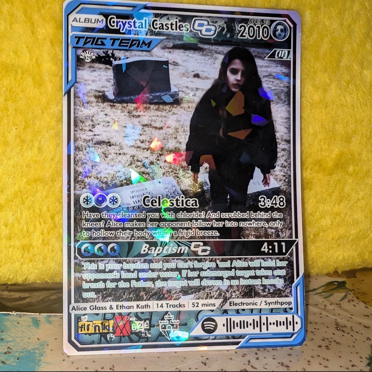 Crystal Castles Holographic Trading Card Set