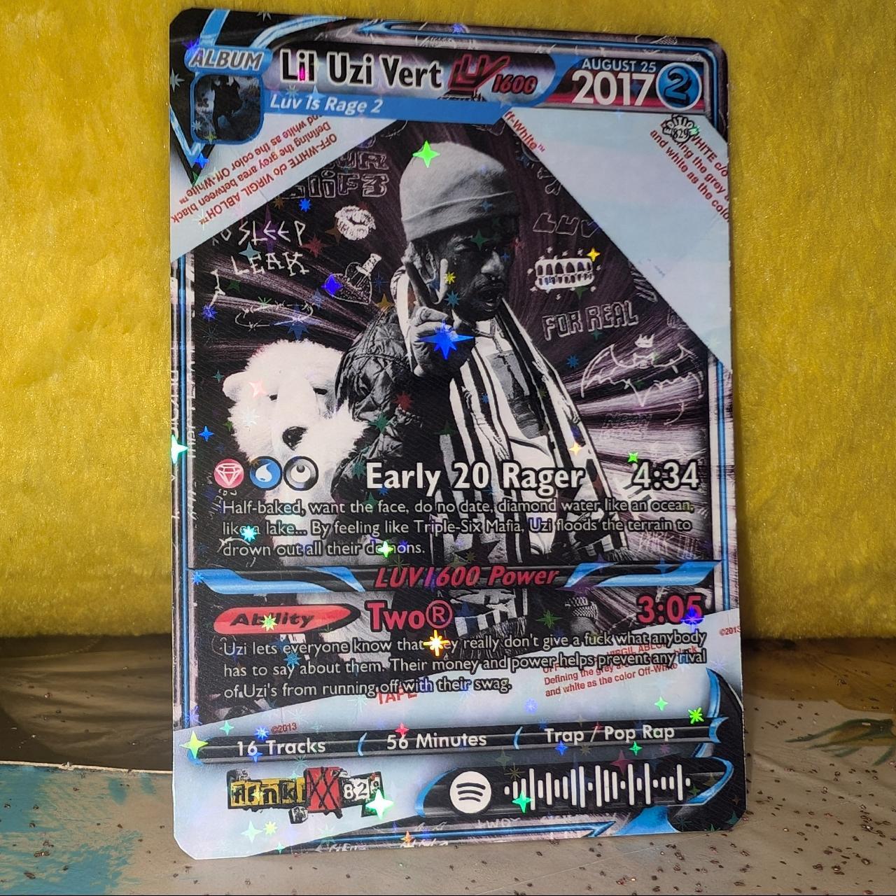 Lil Uzi Vert Holographic Trading Card Set