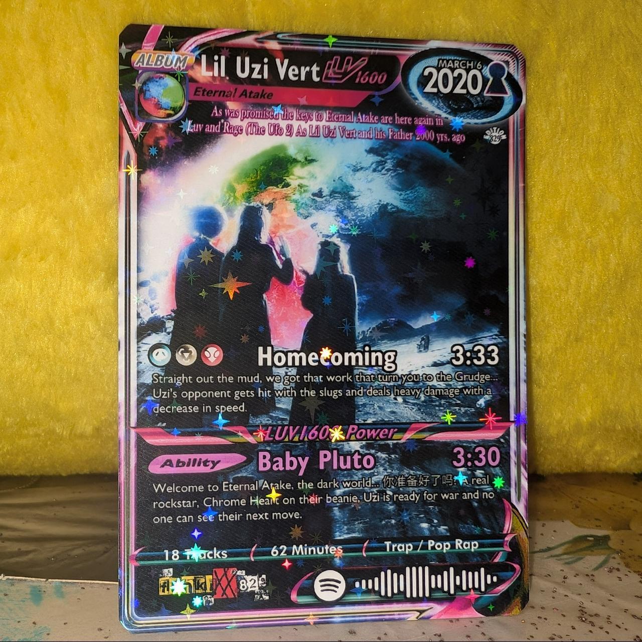 Lil Uzi Vert Holographic Trading Card Set