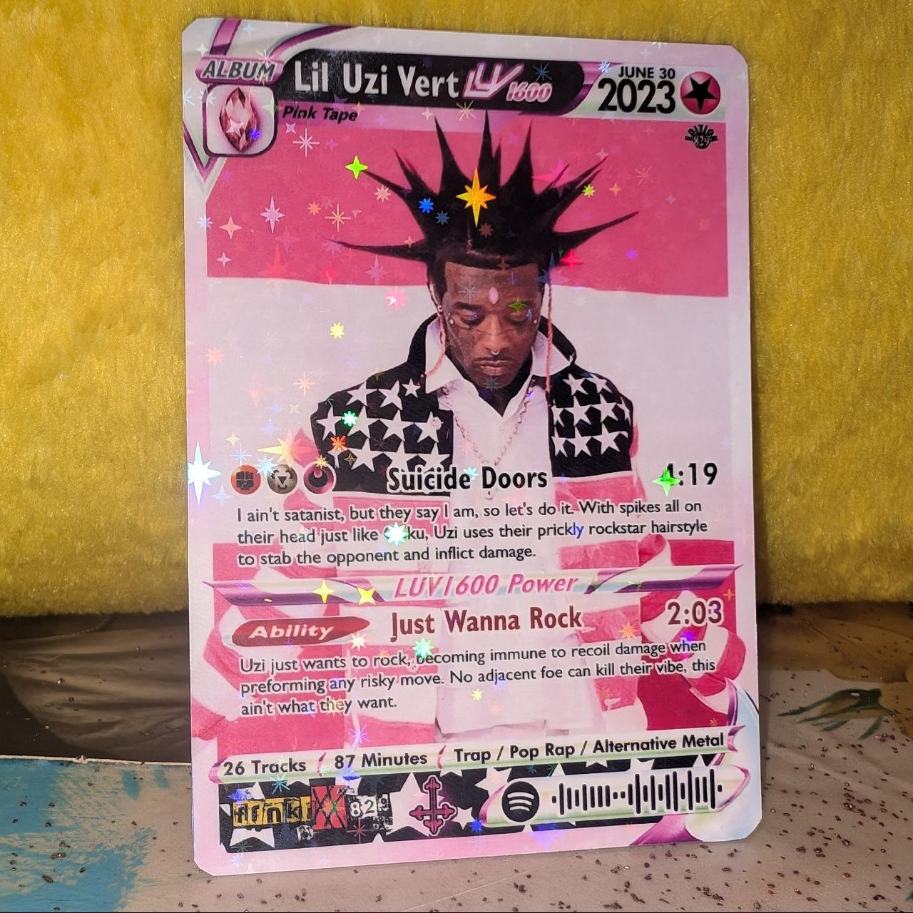 Lil Uzi Vert Holographic Trading Card Set