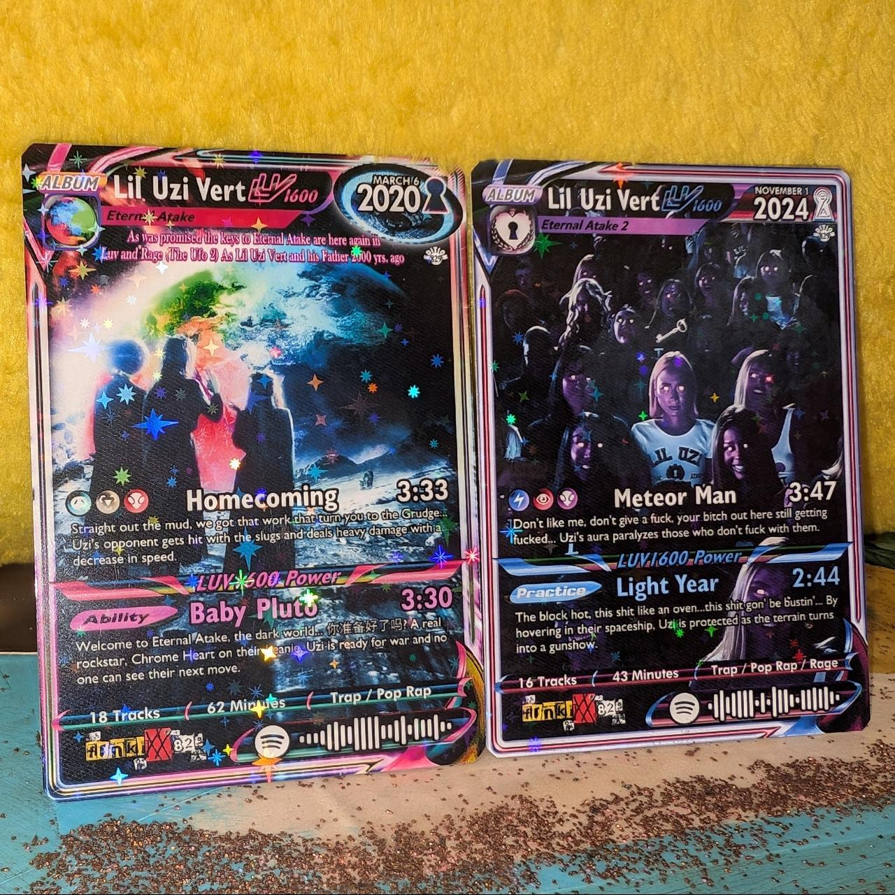 Lil Uzi Vert Holographic Trading Card Set