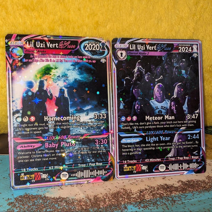 Lil Uzi Vert Holographic Trading Card Set