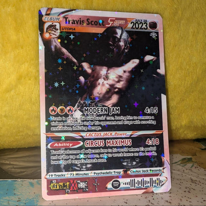 Travis Scott Holographic Trading Card