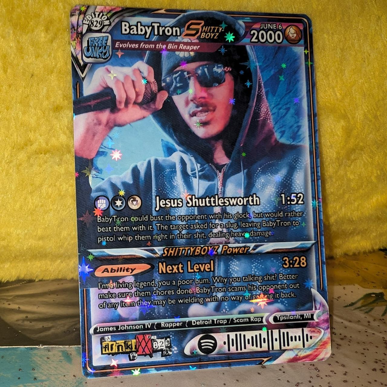 BabyTron Holographic Trading Card