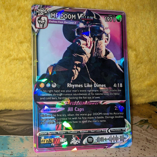 MF DOOM Holographic Trading Card