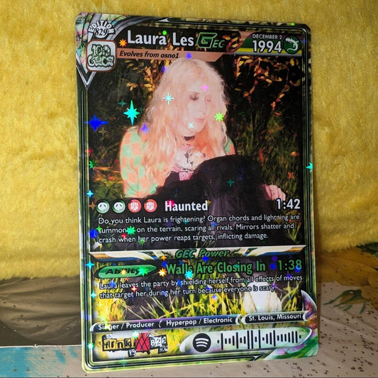 Laura Les Holographic Trading Card