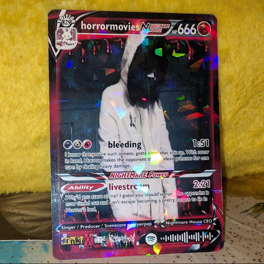 horrormovies Holographic Trading Card