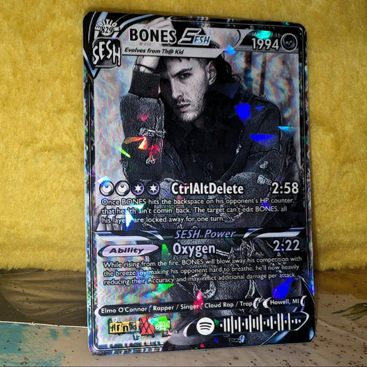 BONES Holographic Trading Card