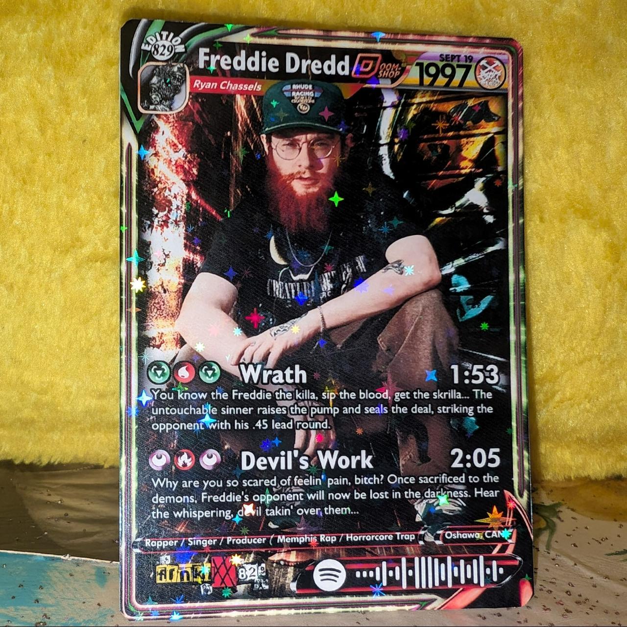 Freddie Dredd Holographic Trading Card