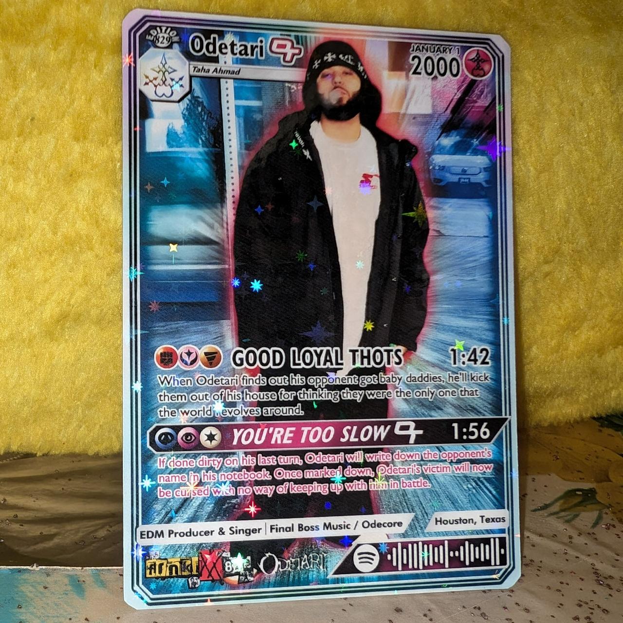 Odetari Holographic Trading Card