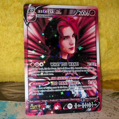 Asteria Holographic Trading Cards