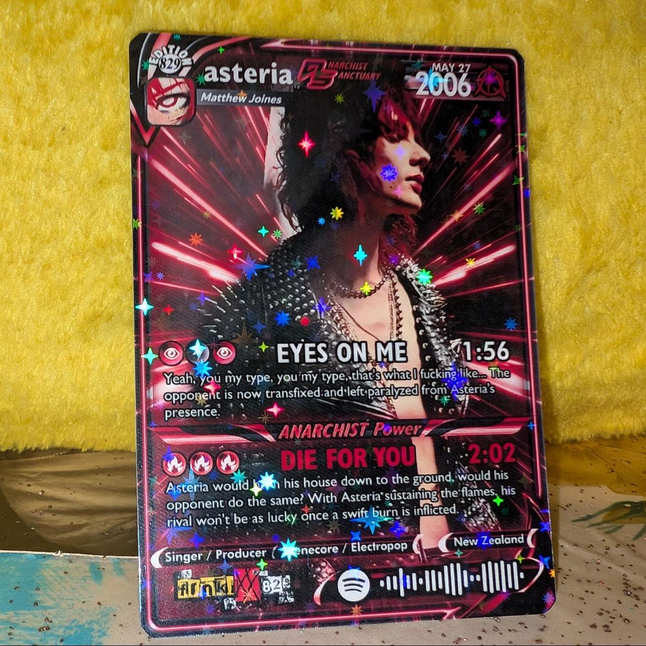 Asteria Holographic Trading Cards