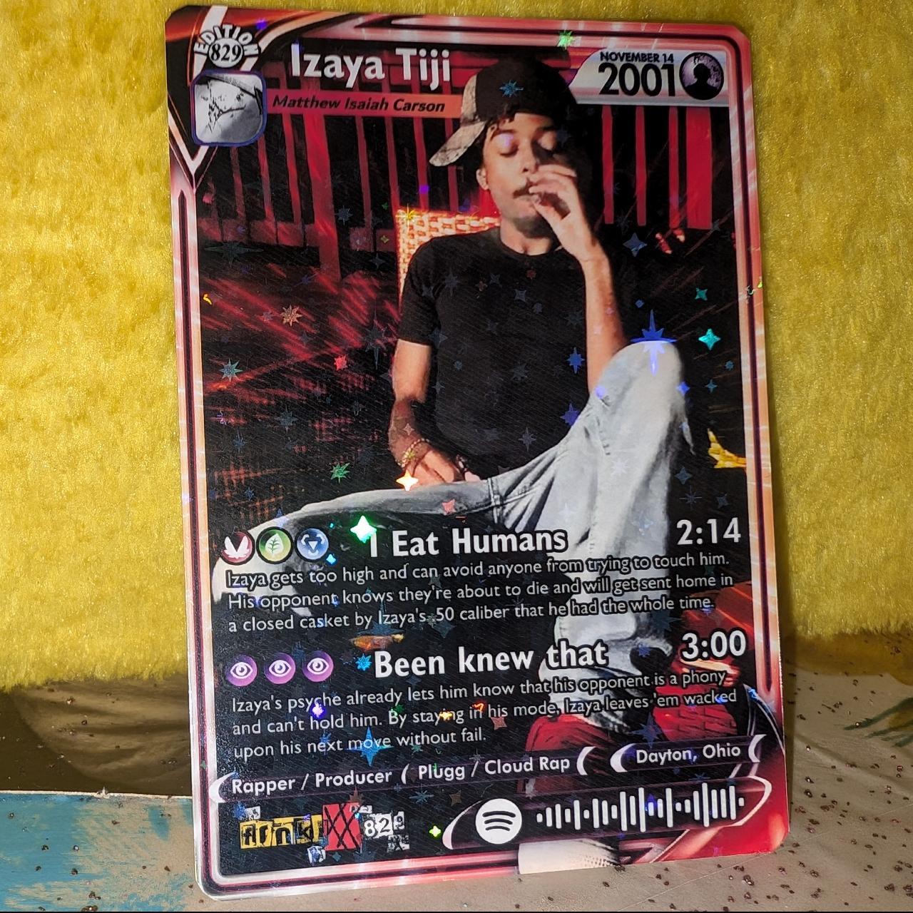 Izaya Tiji Holographic Trading Card