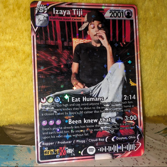 Izaya Tiji Holographic Trading Card