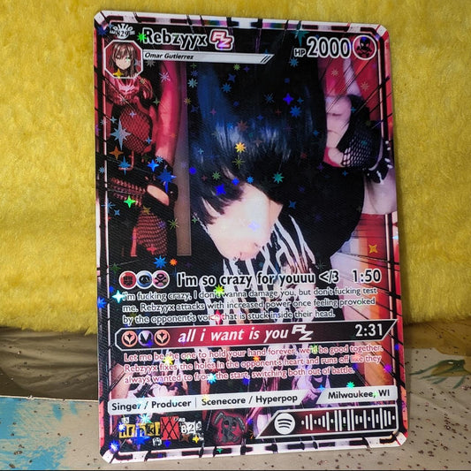 Rebzyyx Holographic Trading Card