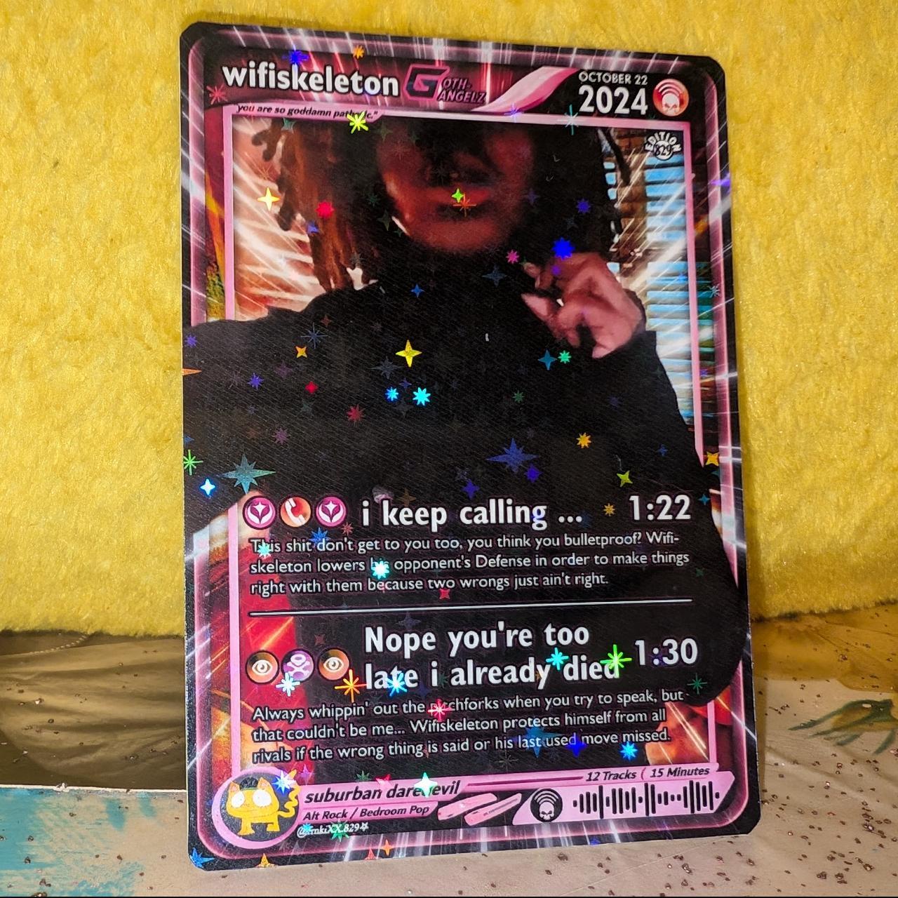 wifiskeleton Holographic Trading Card – frnkiXX.829