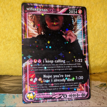 wifiskeleton Holographic Trading Card