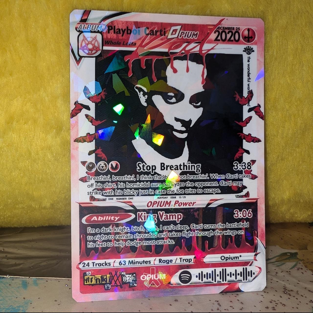 Playboi Carti Holographic Trading Card Set