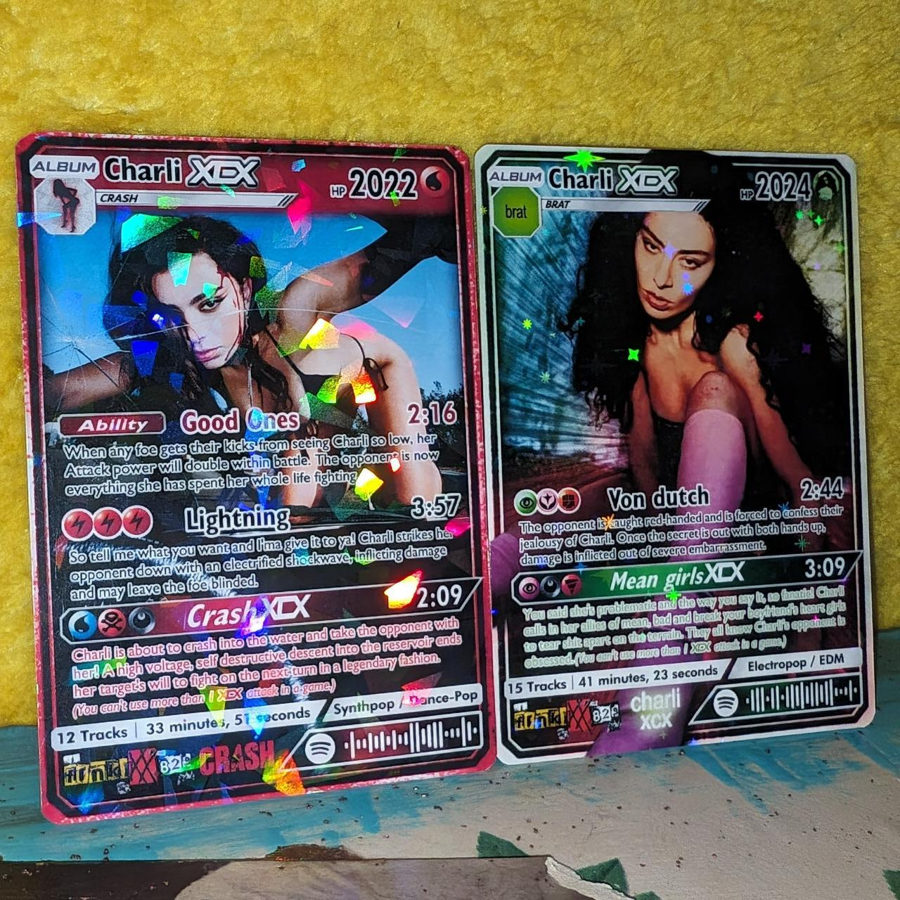 Charli XCX Holographic Trading Card Set