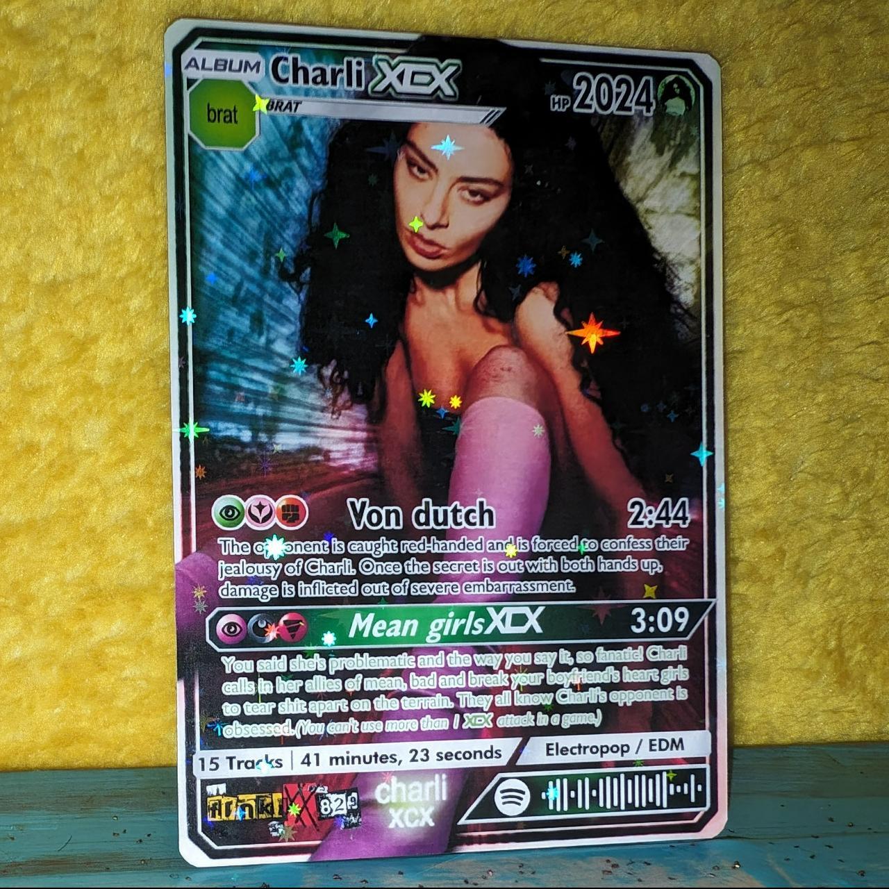 Charli XCX Holographic Trading Card Set