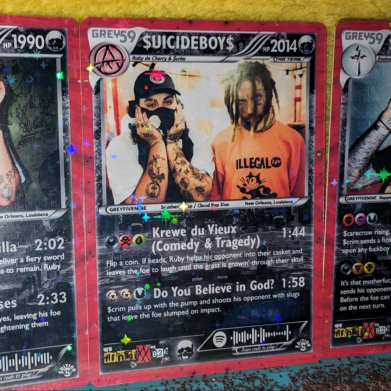 SUICIDEBOYS Holographic Trading Card Set