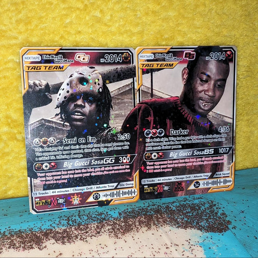 Chief Keef & Gucci Mane - 'Big Gucci Sosa' Holographic Trading Card Set