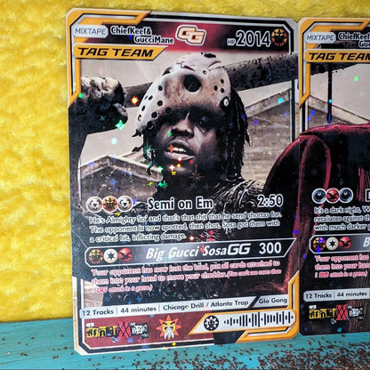 Chief Keef & Gucci Mane - 'Big Gucci Sosa' Holographic Trading Card Set