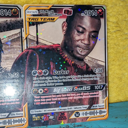 Chief Keef & Gucci Mane - 'Big Gucci Sosa' Holographic Trading Card Set