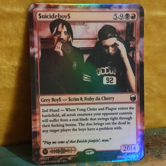 SUICIDEBOYS 'Grey Boy$' Holographic Trading Card