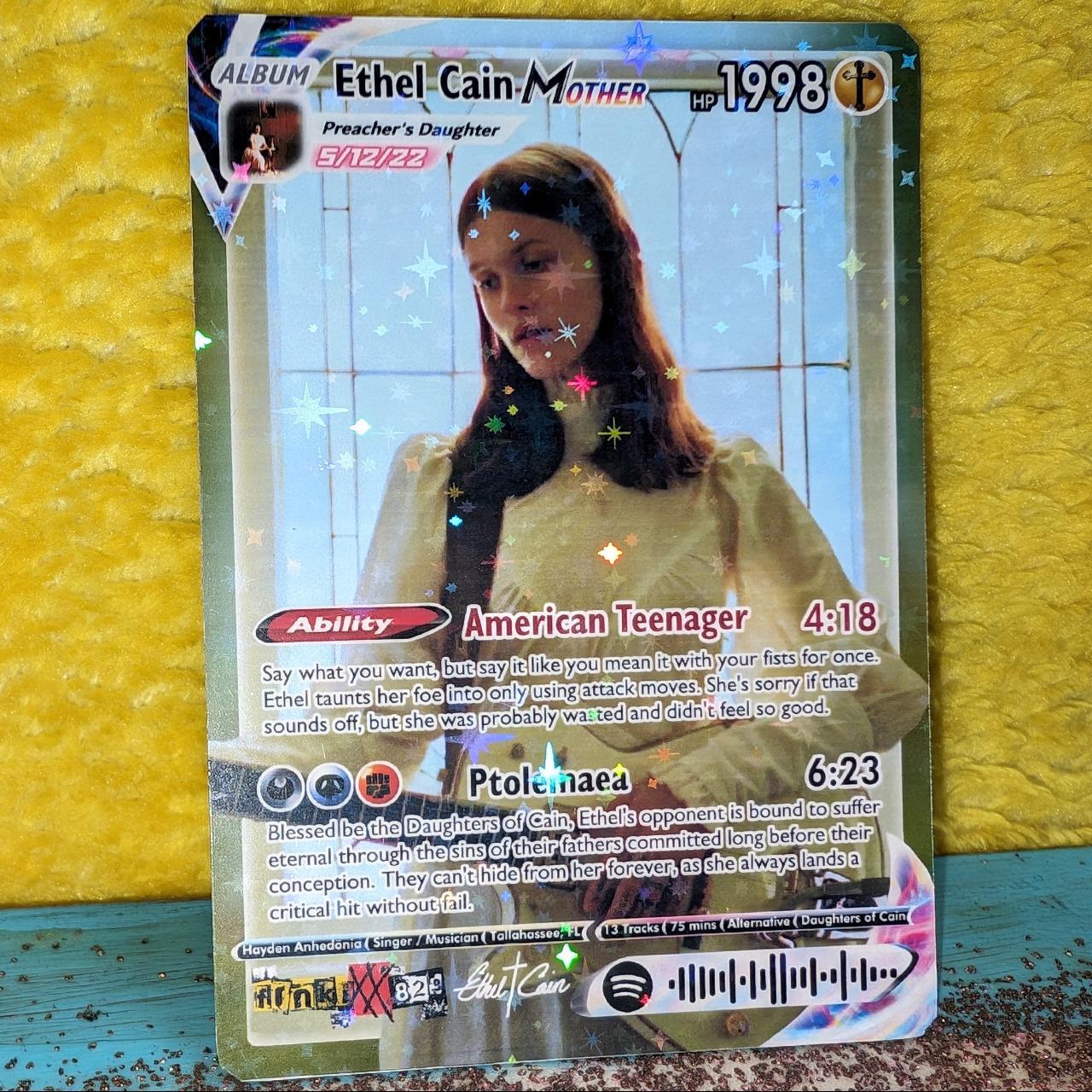 Ethel Cain Holographic Trading Card