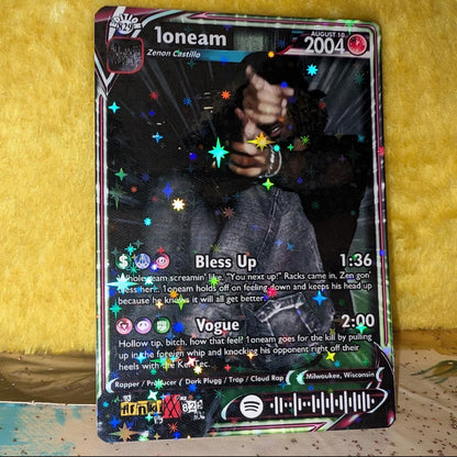 1oneam Holographic Trading Card