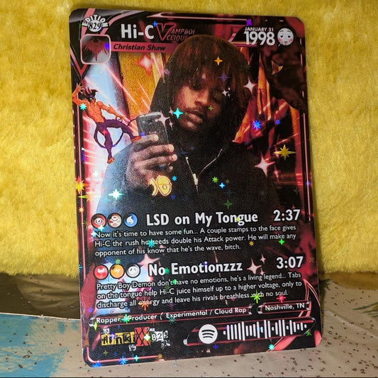 Hi-C Holographic Trading Card