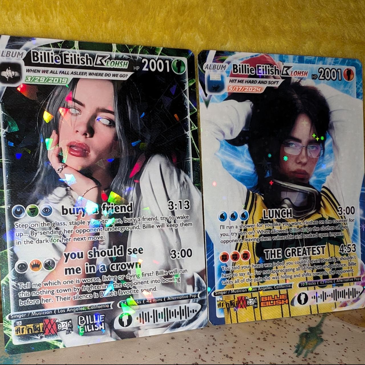 Billie Eilish Holographic Trading Card Set